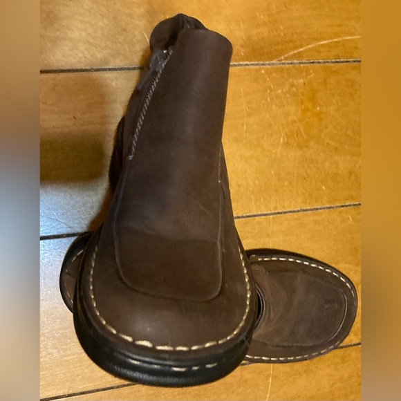 NWOT Ladies Size 5 1/2 DrScholl’s Cloud Brown Leather PullOn Boots With Zippers - Picture 12 of 16